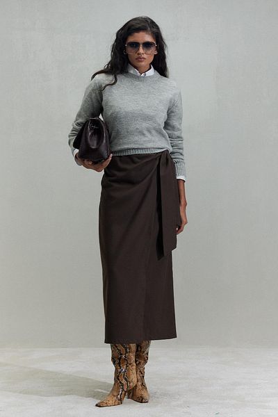 Suud Collection Gray Ester Knitwear Sweater