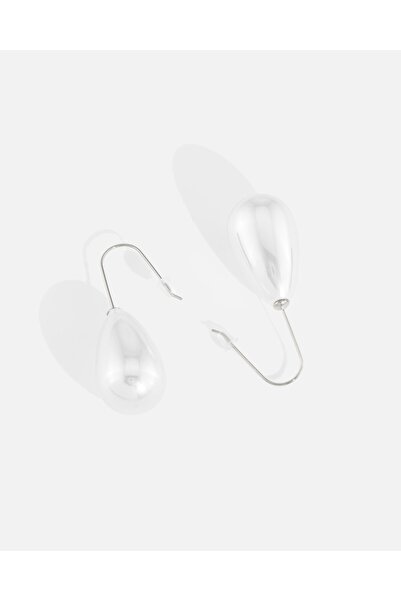 LONDONACS çelik damla figürlü incili sallanıtılı küpe