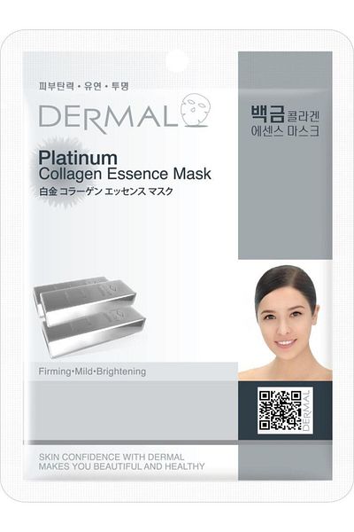 Dermal Firming, Brightening, Softening Platinum Collagen Mask X10 Pieces