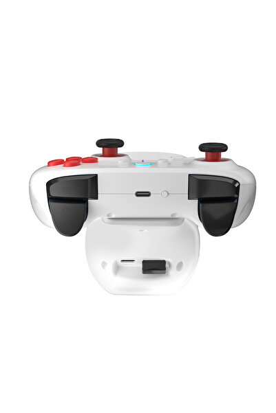 Rampage HYDRA PRO Beyaz BT + 2.4 GHz Şarj İstasyonlu PC Gamepad RGB Joypad