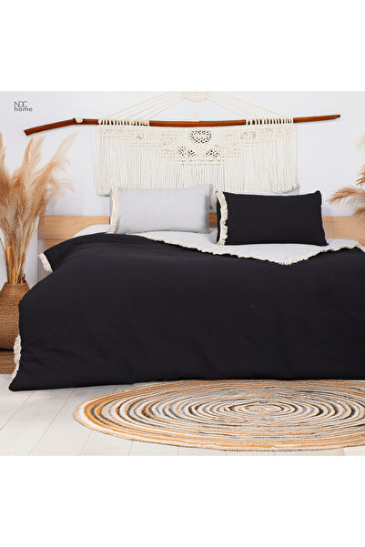 NDC HOME Сірий чорний двосторонній комплект постільної білизни Battal Boy