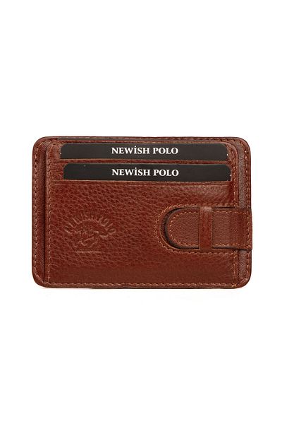 Newish Polo Men's Genuine Leather Card Holder and Wallet