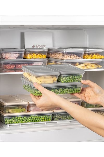 VİZYON Horizontal Refrigerator Organizer Ice Box Storage Container Microwave Container Ice Box Container