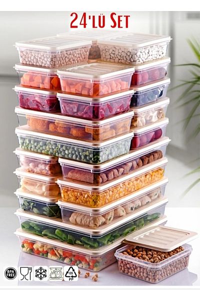 VİZYON Horizontal Refrigerator Organizer Ice Box Storage Container Microwave Container Ice Box Container