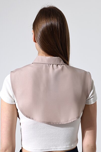 SCHIK Schik Cotton Collar Removable Half Shirt Mink Sckwm24Gml01