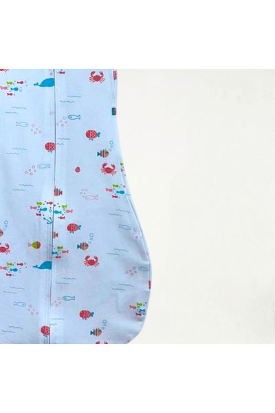 For My Baby Zippered Patterned Swaddle