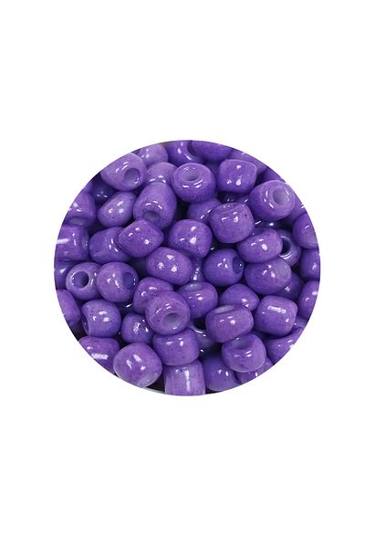 STUMBANNG Bulky Glass Sand Beads Large Size (6/0) 4 mm - 20 Grams - Purple - Bnc080