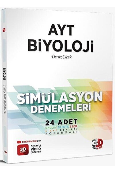3D Yayınları 2027 Ayt Biyoloji Simülasyon Deneme