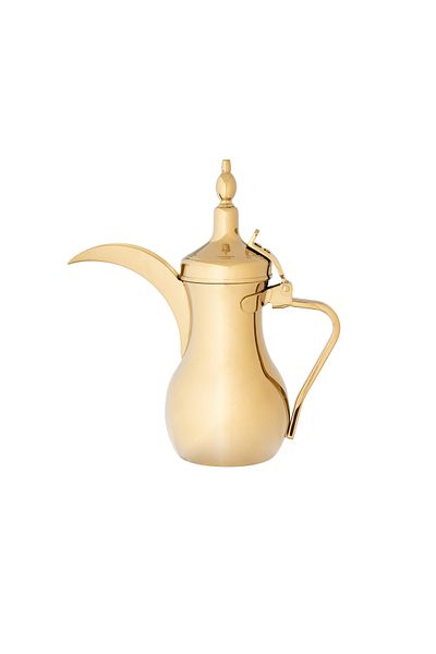 Bohara Indian Stanless Steel Coffee Dallah Golden Color 1 Litter
