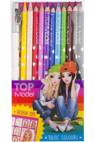 Top Model TOPModel basic Coloured Pencils Assortment - Pack of 12