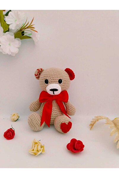 SR HOBİ Amigurumi Kalpli Ayıcık