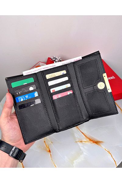 patideri Large Women's Wallet with Zipper Coin Compartment