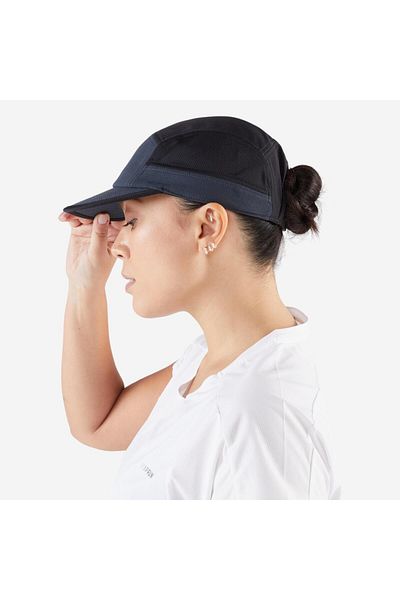 Decathlon Kiprun Adult 5 Panel Hat - Running - Carbon Gray - Kiprun