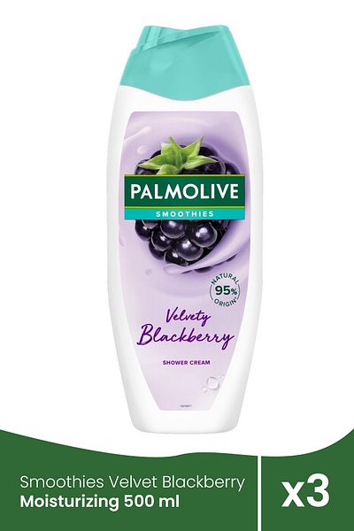 Palmolive Smoothies Velvet Blackberry Moisturizing 500 ml x 3 pieces