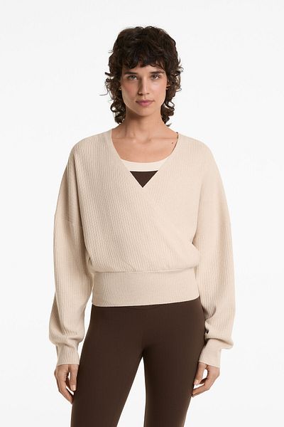 Oysho Knit wrap sweater
