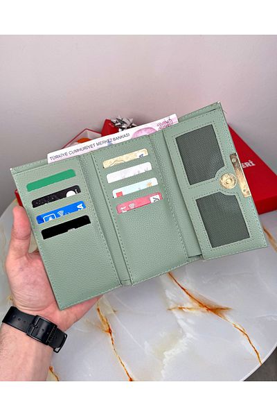 patideri Women's Large Wallet with Zipper Coin Compartment