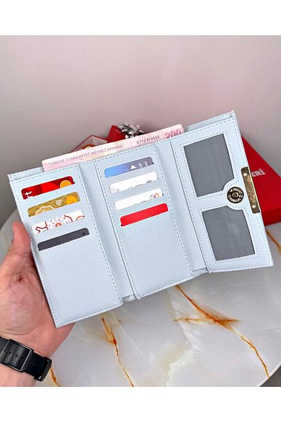 patideri Portofel mare pentru femei cu compartiment pentru monede cu fermoar