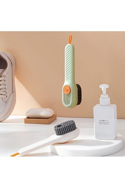 STOREMAX Mrttnca Practical Brush with Multi-Purpose Detergent Chamber Shoe, Boot Cleaning Washing Brush Tr