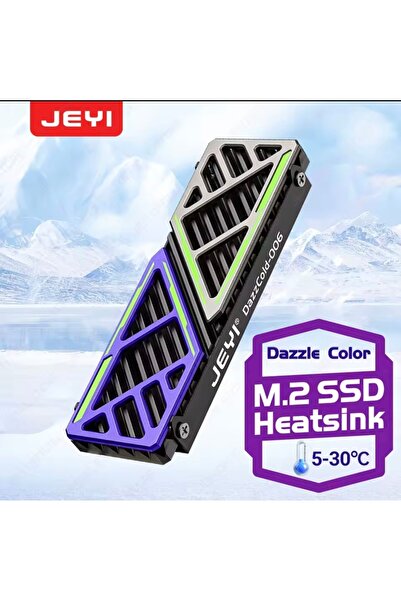Global JEYI Dazzcold M.2 2280 SSD Soğutucu Yüksek Performans Nvme Radyatör Magnezym Alüminyum Termal PC/PS5