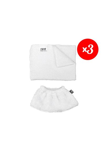 NİCE Polti-Karcher Steam Cleaner - 3 Elastic Compatible Towel Cloth Set (Niceset M6)
