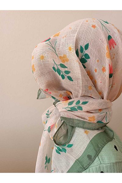 EMKSHOP Children's Headscape Scarf 100% Cotton Produced Lightweight Sweatproof (80 * 80 cm)