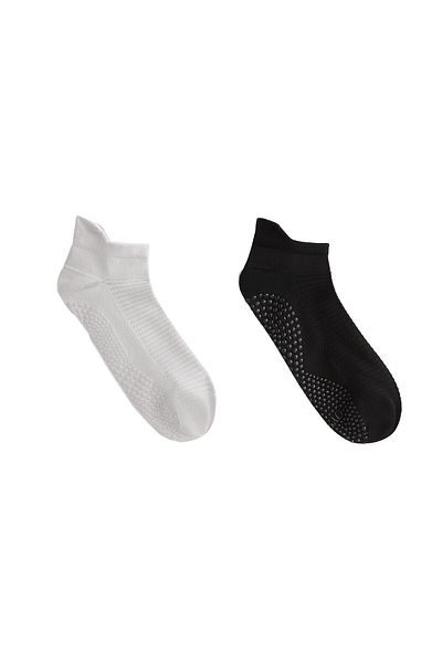 Oysho 2 pairs of polyamide blend yoga and Pilates sneaker socks