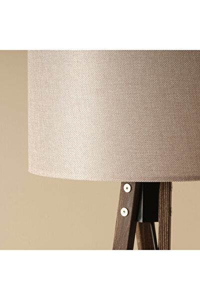 Bella Maison Bella Ahşap Lambader Gri-Huş (40x40x125 cm)