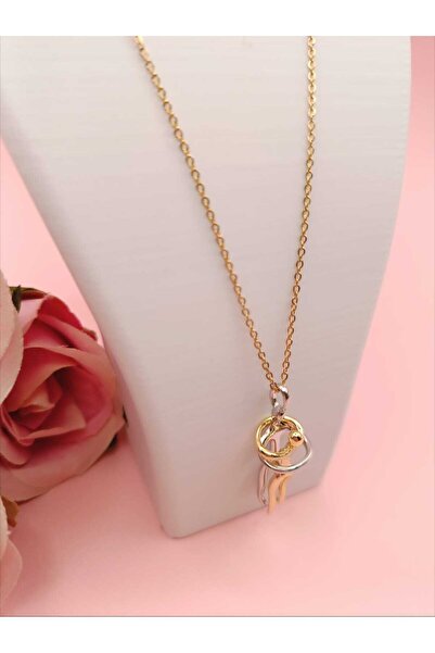 EE ACCESSORYYY Birbirine Sarılan Çift Çelik Kolye