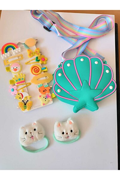 EMKSHOP ДЕТСКА КУТИЯ ЗА ПОДАРЪЦИ СИЛИКОНОВА ЧАНТА 14-ПАРТЕН СЕТ ЗА КЛИПСИ И К...