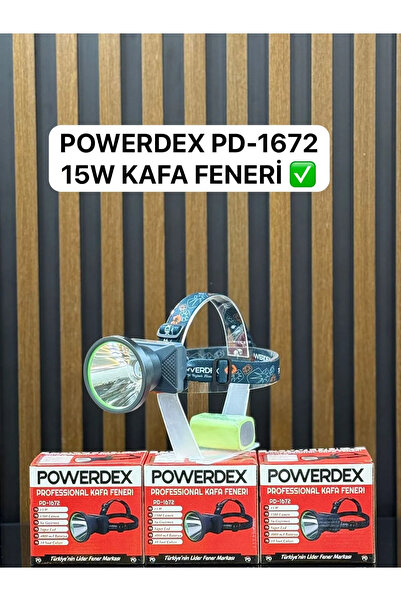 POINTTECH Pd-1672 15w 1500 Lümen Profesyonel Şarjlı Kafa Lambası