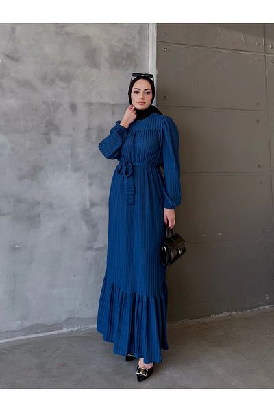 ENSA TESETTUR Φόρεμα Navy Blue Sparkle