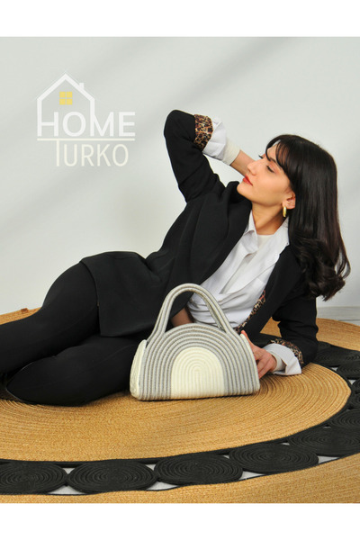 CARPELLA HOME Жіноча сумка з джуту, щоденна жіноча сумка, богемська жіноча сумка, сумка в стилі бохо, сумка з джуту