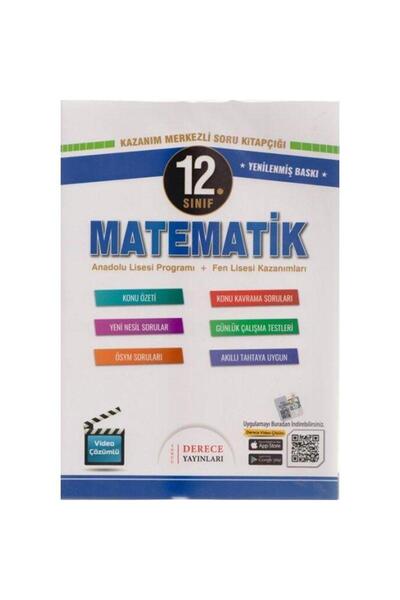 Derece Yayınları 12. Sınıf Matematik Kazanım Merkezli Soru Kitapıçığı