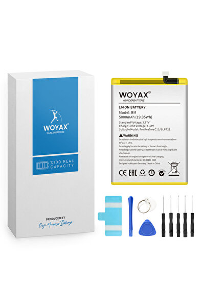woyax By Deji Realme C11 Uyumlu Premium Batarya / blp729