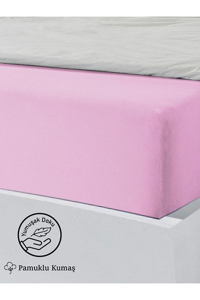 Kamdu 100X200Cm Premium Ranforce Cotton Single Fitted Sheet with Pillow Gift