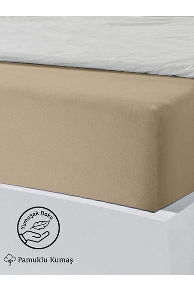 Kamdu 100X200Cm Premium Ranforce Cotton Single Fitted Sheet with Pillow Gift