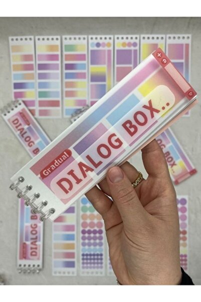 Kağıt Gemi Dükkan 20 Yaprak 328 Adet Binderli Kırmızı Tonları İndeks/İndex Sticker/Etiket/Çıkartma/Postit/Post-it