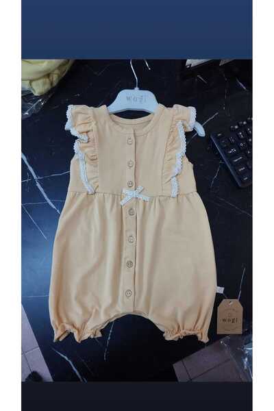 Wogi Basıc Dantelli Düğmeli Tulum