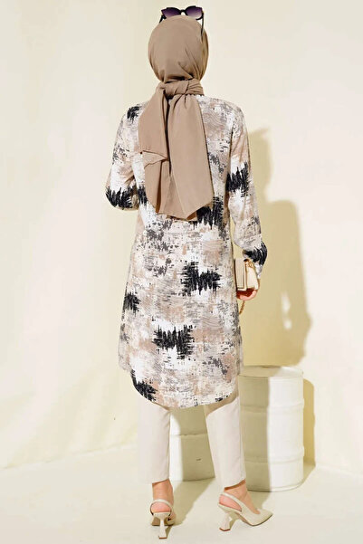 Maystore Tunika s viskózovým vzorem - Detailní barva