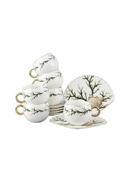 Mikasa Moor Marinet Set of 6 Double Coffee Cups P123. 813057