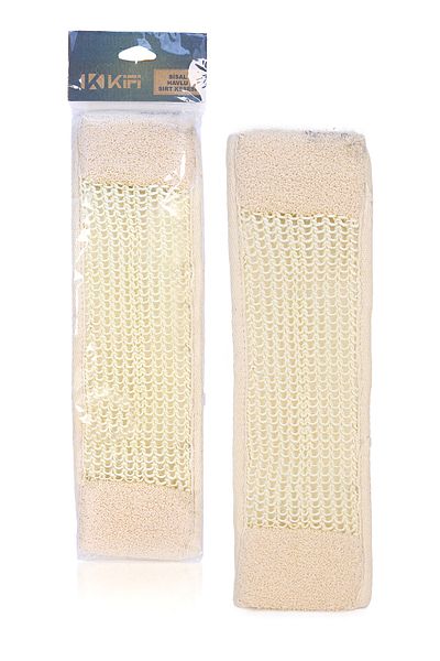Kifi Natural Sisal Towel Back Pouch - Double Sided Kf1200