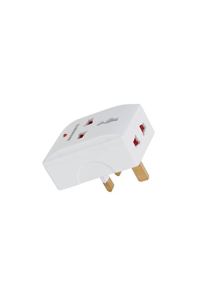 Olsenmark 3 Way Universal Adaptor- OMES1894/ Square Pin