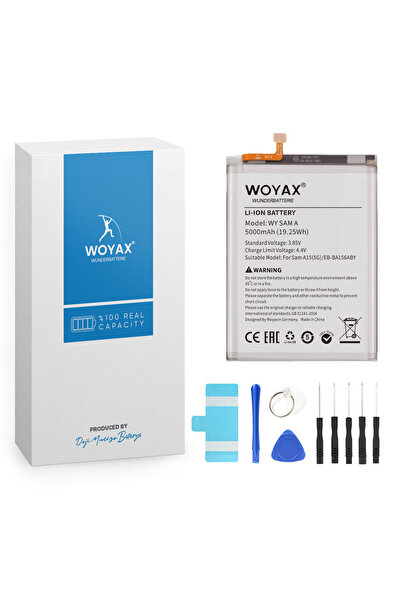 woyax By Deji Galaxy A15 (5G) Uyumlu Premium Batarya / eb-ba156aby
