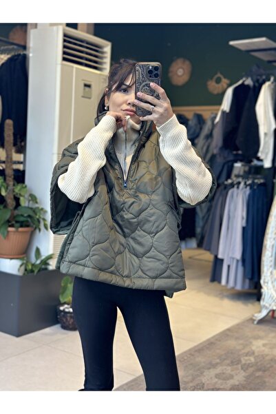 İstanbul Orj Brand Quilted Vest-Green - M-L