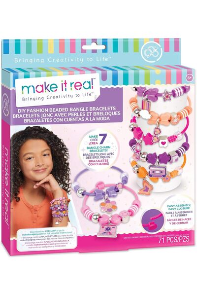Make It Real Fashion Beaded Bangle Bracelets 1329