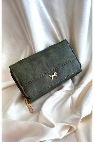 MODA Women's Wallet with Gold Detail