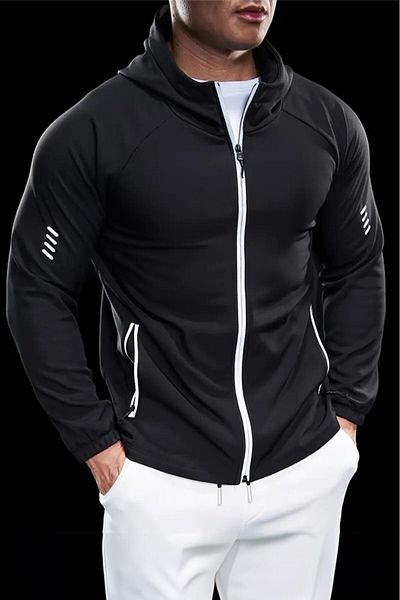 Oksit Ανδρικό μπουφάν Sogga Training Sports Fitness Scuba με κουκούλα με φερμουάρ