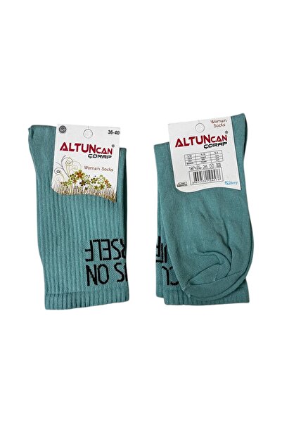 ŞengülKozmetik جوارب نسائية باللون الأخضر النعناعي - مكتوبة، 36 - 40