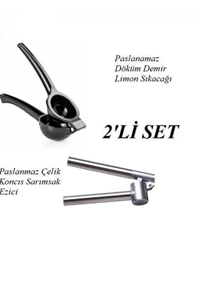 Hilamingo Home Limon Sıkacağı/sarımsak Ezici Seti 2' li set