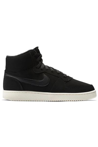 Nike Pantofi de damă Ebernon Mid din piele, negru, din piele naturală, pantofi sport pentru femei, negru